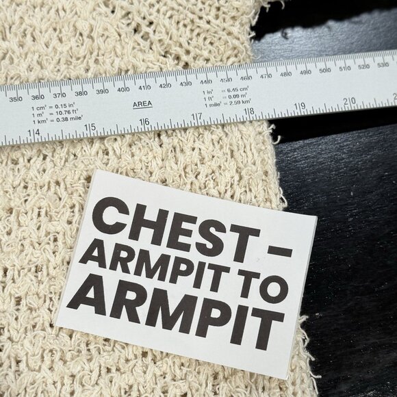 Massimo Dutti Eyelash Open Front Long Cream Womens Cardigan Sweater Size Medium - Picture 8 of 9